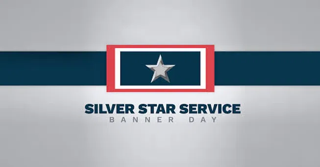Silver star service banner
